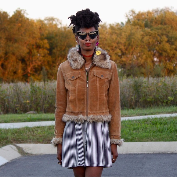 COPY - Penny Lane Coat, Vintage, Shearling Studded - Picture 5 of 9